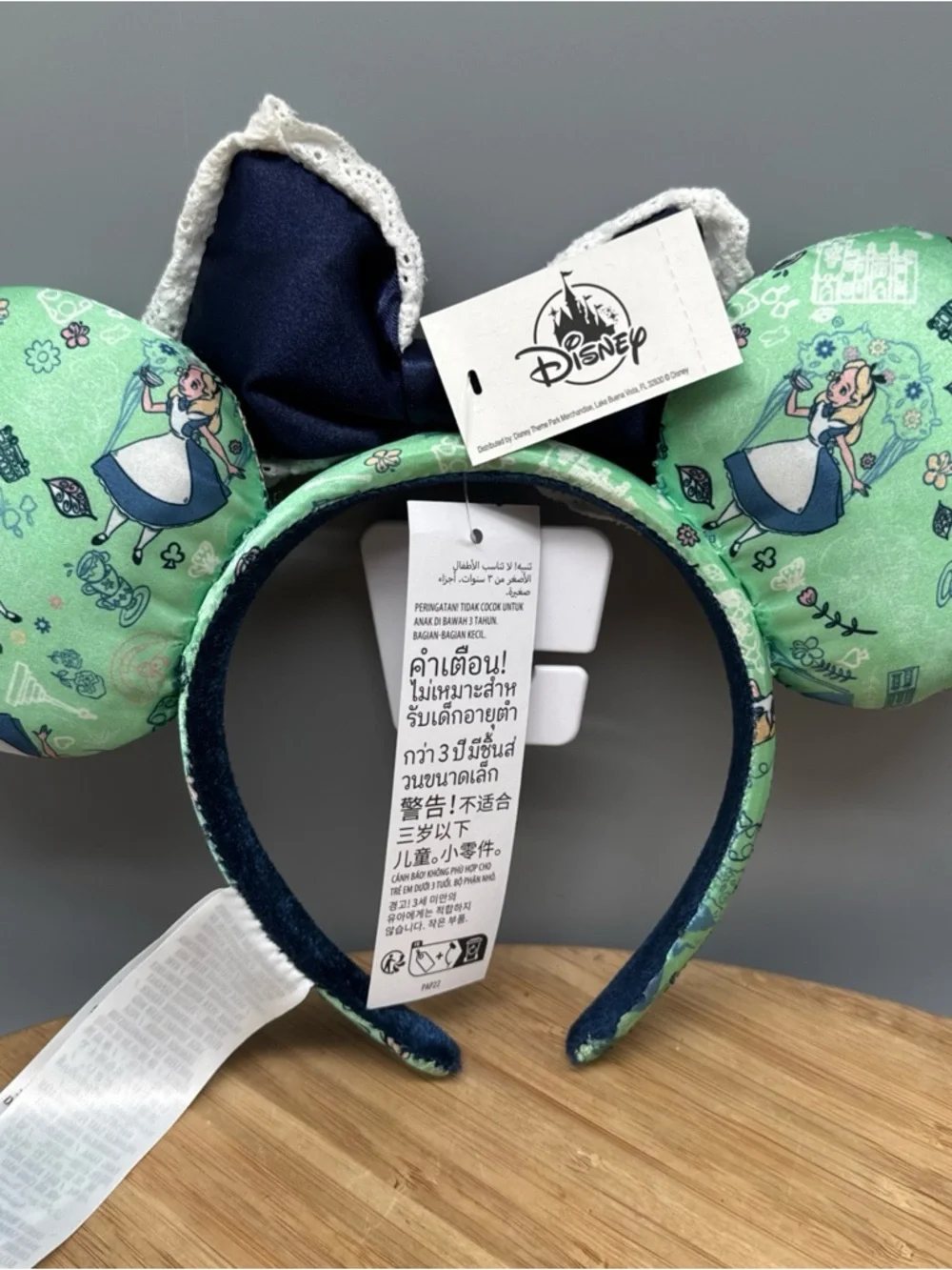 Disney Alice in Wonderland Minnie Ears Headband‎ NEW